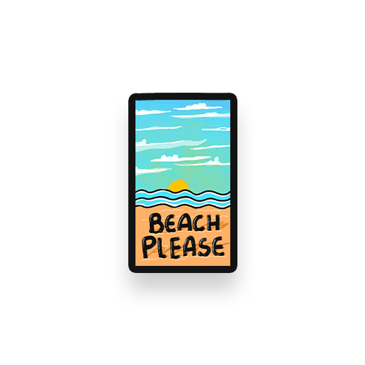 Laptop Sticker: My Soul Needs "Beach Please" Beachplease