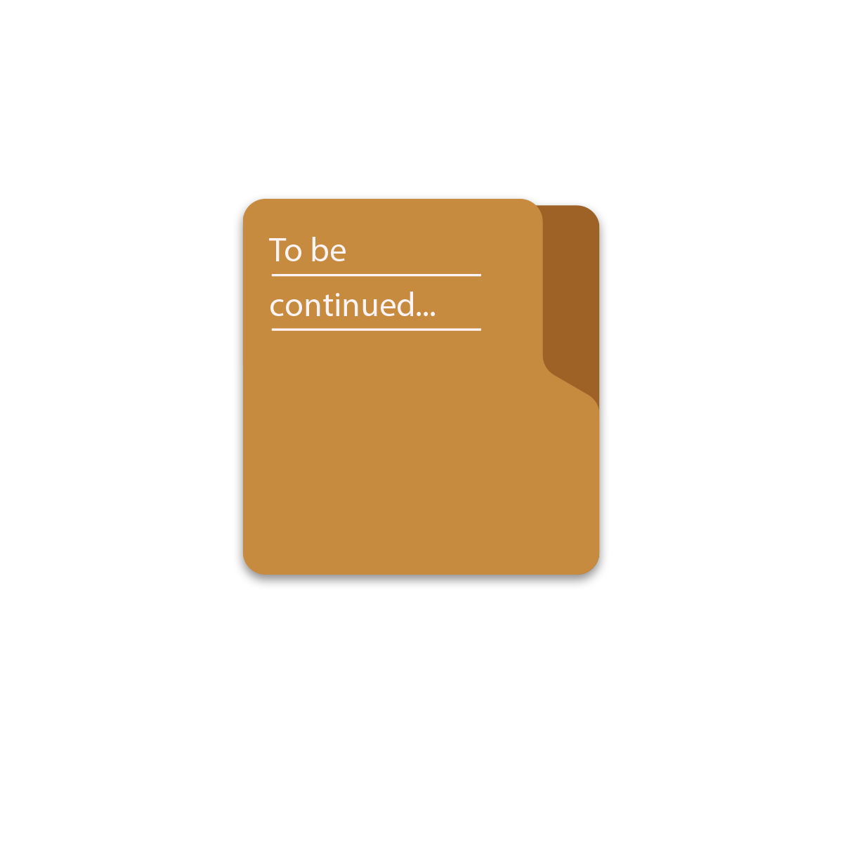 To be continued folder magnetic bookmark Coverimage_4aa2c3b3-f1cc-456f-bbb2-3495fc356d18
