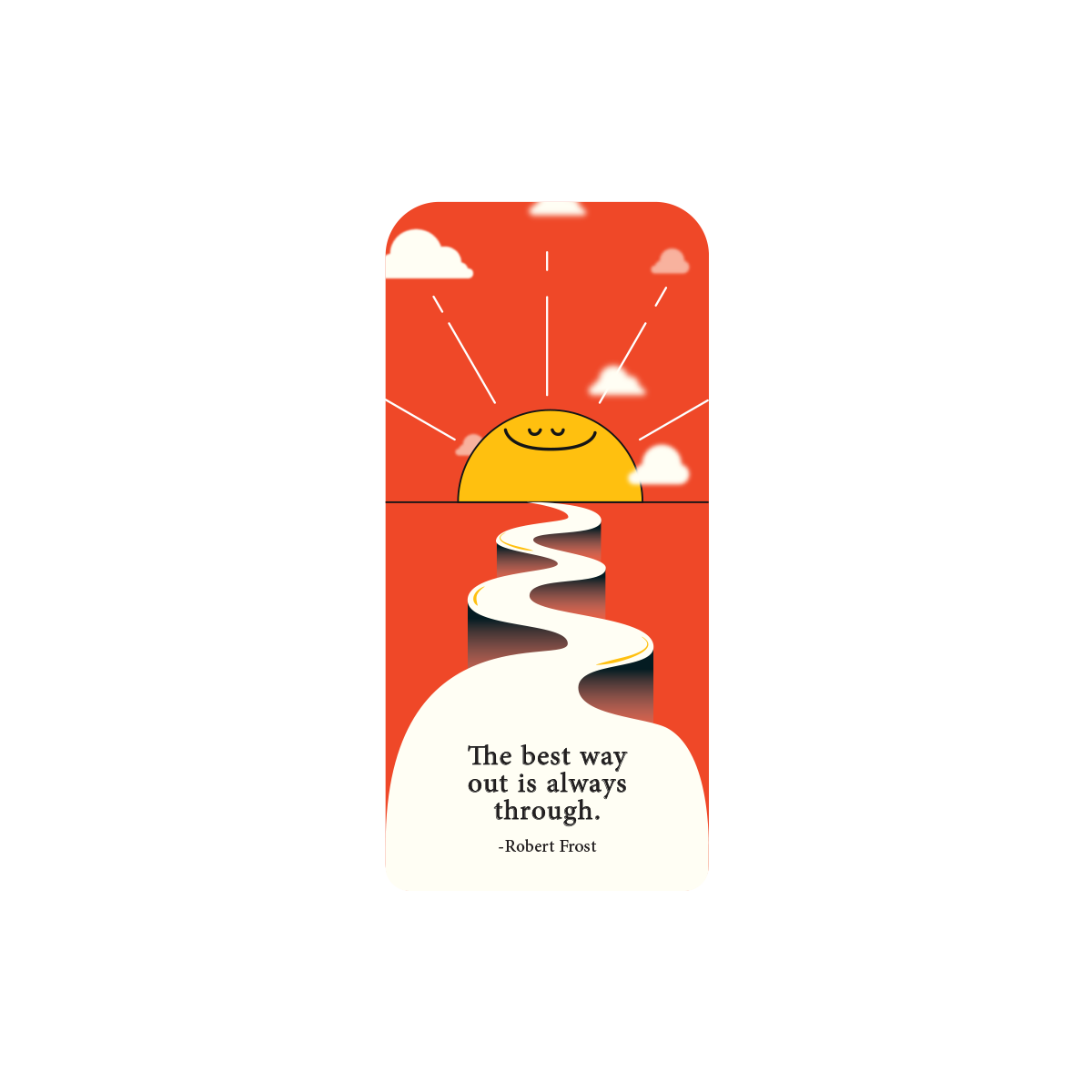No Way out - Robert Frost bookmark - Magnetic Coverimage_5fd5f407-3f06-42c6-8582-6f0a809a77f6