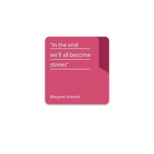 In the end we all become stories folder magnetic bookmark Coverimage_69473b03-da96-4eab-a72e-2045d89386e7