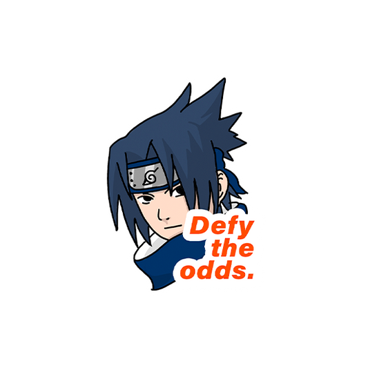 Sasuke Uchiha - Naruto laptop sticker DefytheoddsSasukeUchiha