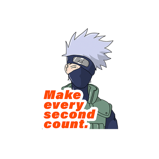 Kakashe Sensei- Naruto laptop sticker Makeeverysecondcount-kakshe