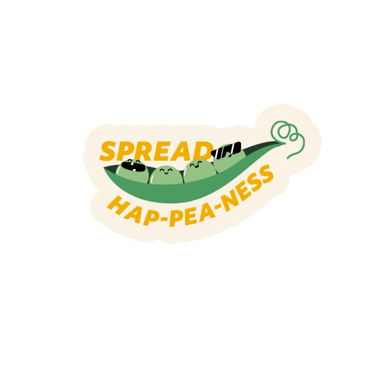 Spread happeaness laptop sticker Spreadhappeaness