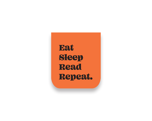 Eat, Sleep, Read, Repeat magnetic bookmark - The Gareeb Store