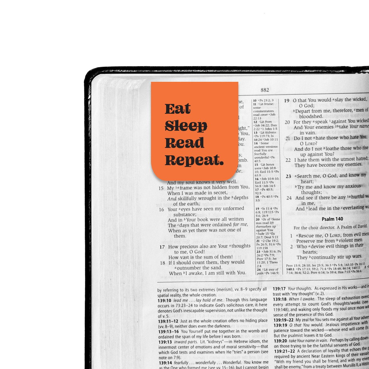 Eat, Sleep, Read, Repeat magnetic bookmark - The Gareeb Store