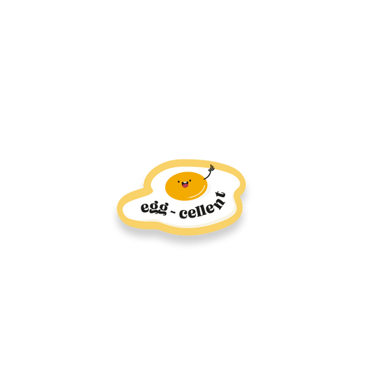 eggcellent laptop sticker - The Gareeb Store