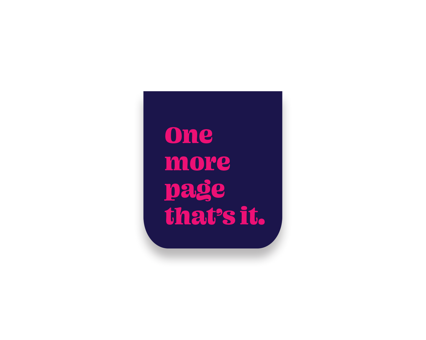One more page magnetic bookmark Coverimage_54357e8f-e298-4b4b-885a-0a12a6dc3721