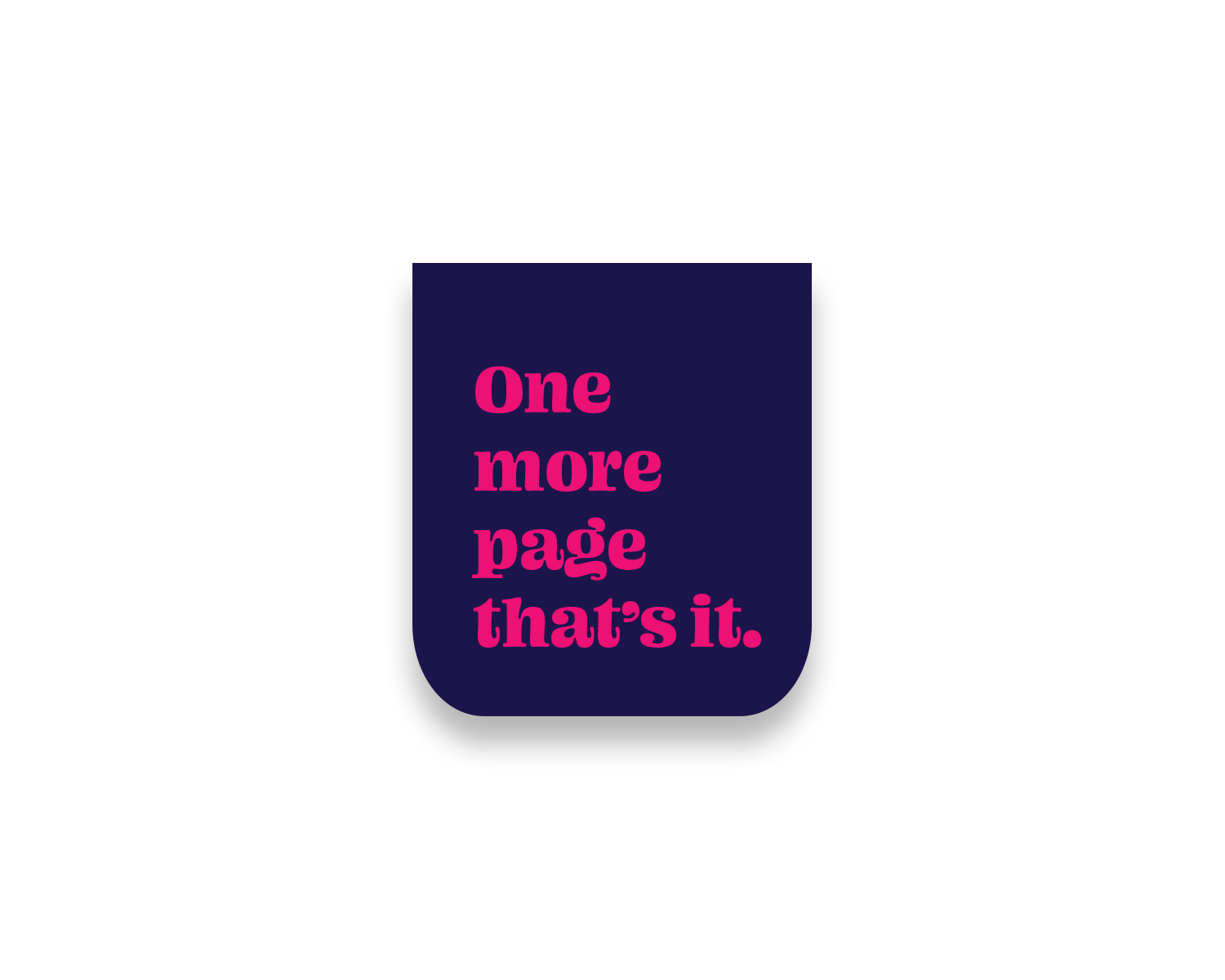 One more page magnetic bookmark Coverimage_54357e8f-e298-4b4b-885a-0a12a6dc3721