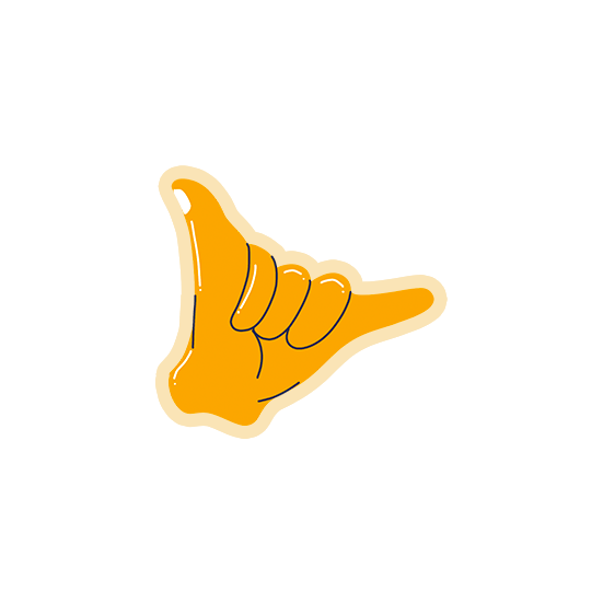 All good hand signal cool laptop sticker