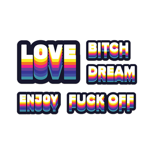 Vibrant Text Stickers Vibranttextstickerpackof5_0.5x