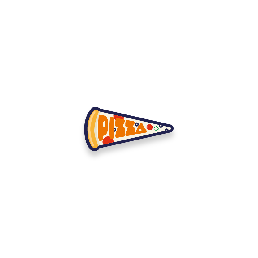 Pizza slice laptop sticker stickers_Pizza