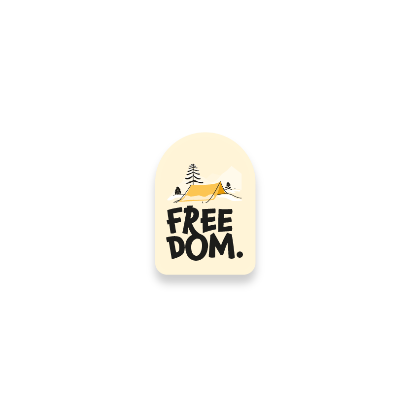 Freedom laptop sticker stickers_freedom