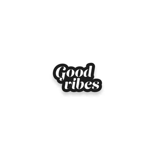 Good vibes laptop sticker glossy stickers_goodvibes