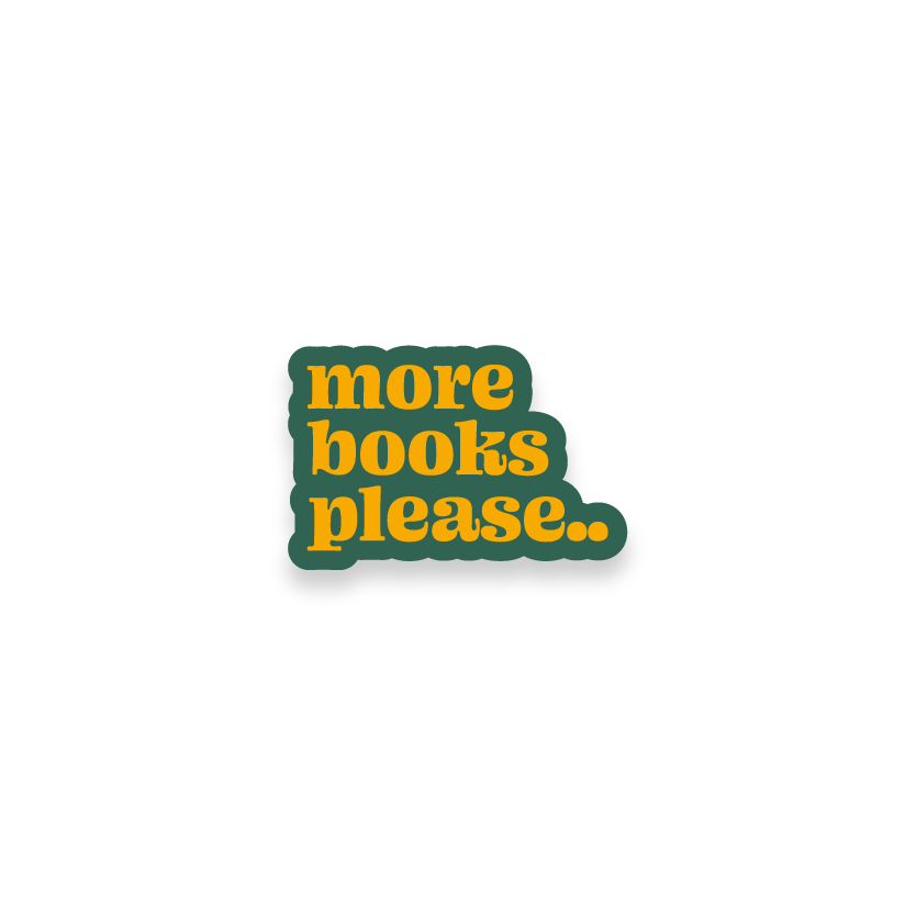 More books please laptop sticker stickers_morebooksplease