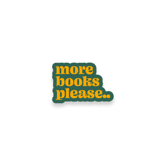 more books please sticker