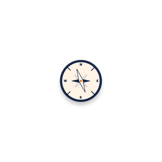 navigator sticker, compass