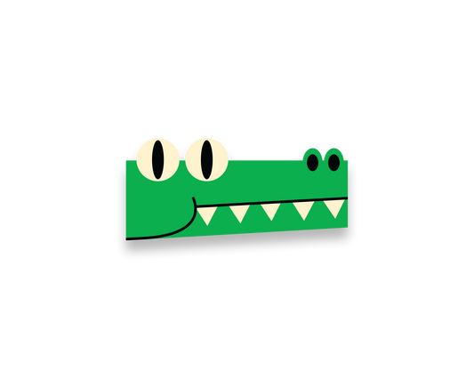 Crocodile magnetic bookmark