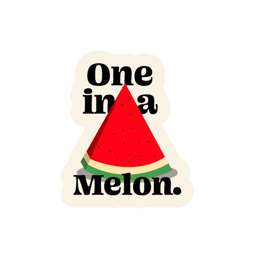One in a melon laptop sticker