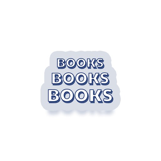 Book Books Books Laptop sticker book-books-books-laptop-sticker-513632