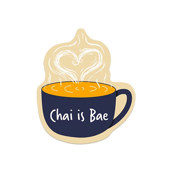 Chai Is Bae! Laptop sticker – The Gareeb Store