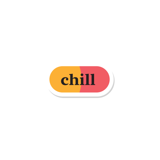 Chill Pill Acrylic pin - The Gareeb Store