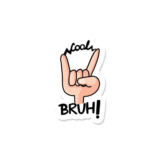 Cool Bruh Acrylic pin white acrylic cool-bruh-acrylic-pin-736851