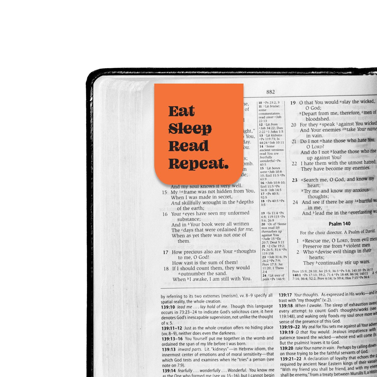 Eat, Sleep, Read, Repeat magnetic bookmark - The Gareeb Store