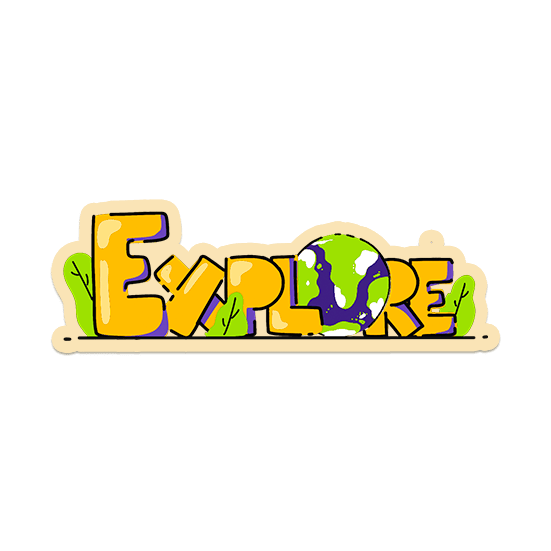 Explore Laptop sticker - The Gareeb Store