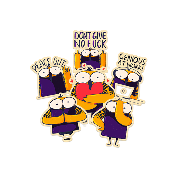 Owl cool sticker pack