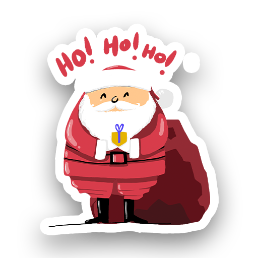 Christmas Santa sticker