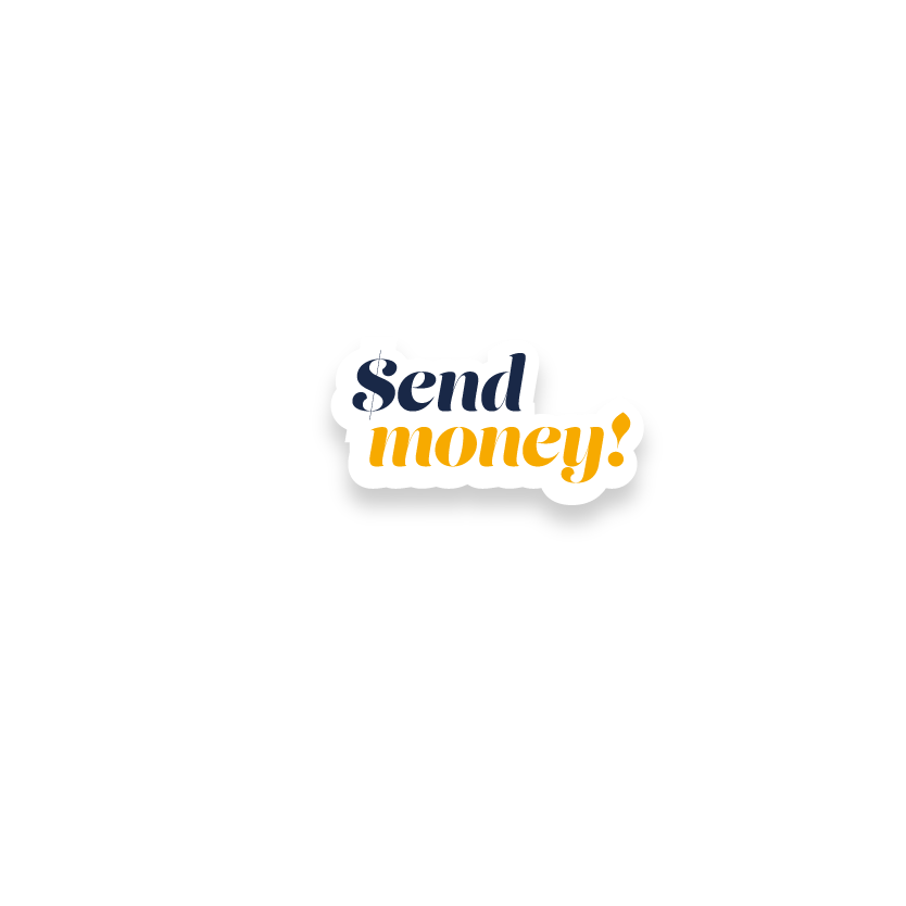 Send money sticker